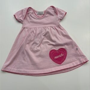 Third Street: Mavericks Vintage Pink Heart Casual Kids Dress